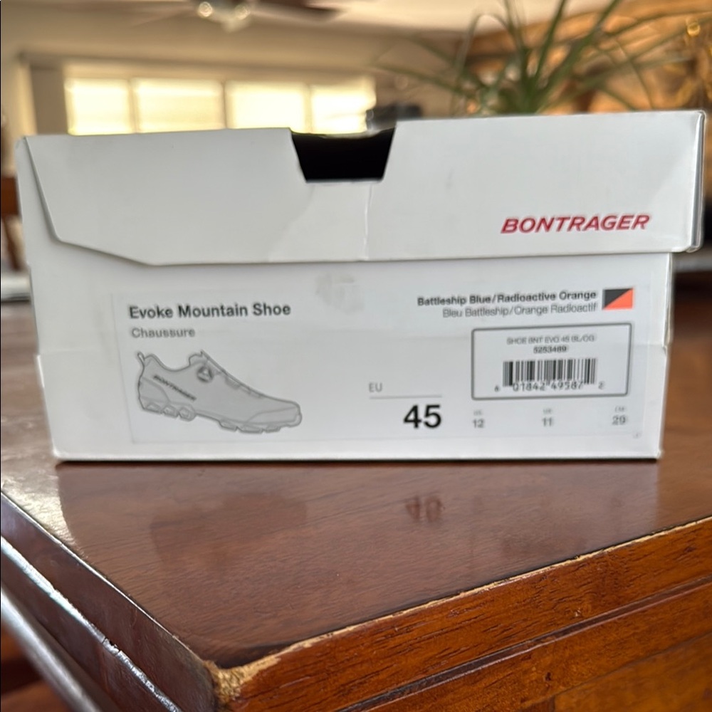 Bontrager NEW Men’s Evoke Mountain Shoe - Blue and Orange 12